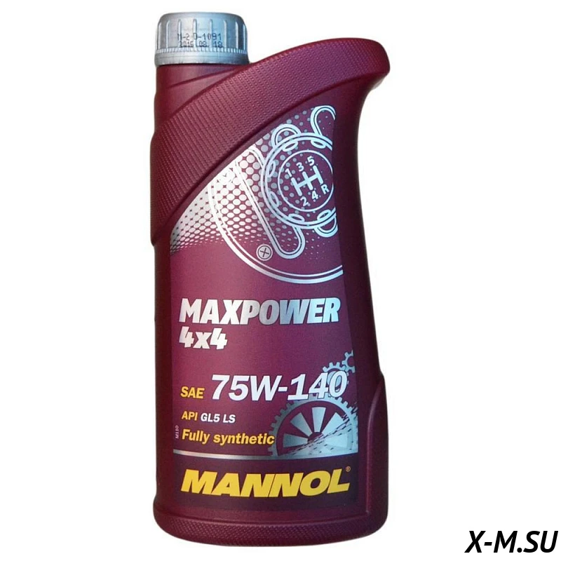 Масло MANNOL транссмис 75w140 син. Maxpower 4*4 1л SG10200 Масло MANNOL транссмис 75w140 син. Maxpower 4*4 1л SG10200