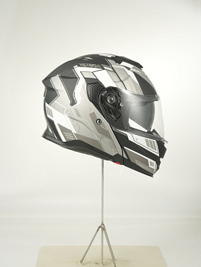 Шлем модуляр HETOSHI FF935 Shogun цв.Черно-серый  Матовый р.XL