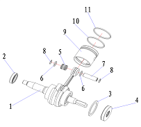 Поршневая 2-х тактного ПЛМ HIDEA 3F