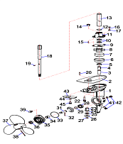 Редуктор 2-х тактного ПЛМ HIDEA 3F
