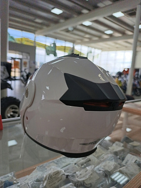 Шлем модуляр HETOSHI X-202 (светополоса,USB-кабель,встр.батарея) цв. Белый р.S  