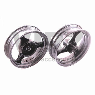 Диск колесный R13 перед/зад 3.50-13 (торм. диск. 3x67 /барабан. 130мм) карбон (п